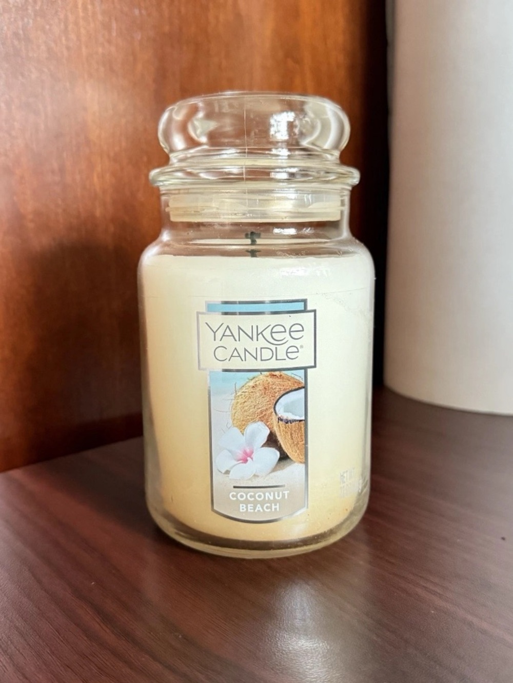 22 Oz. Yankee Candle Coconut Beach Fragrance 1 Wick Jar Candle